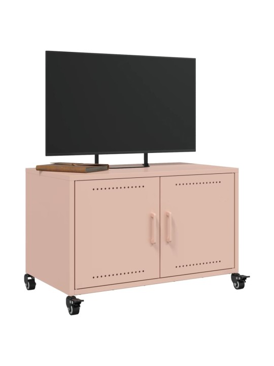 TV-taso pinkki 68x39x43,5 cm teräs