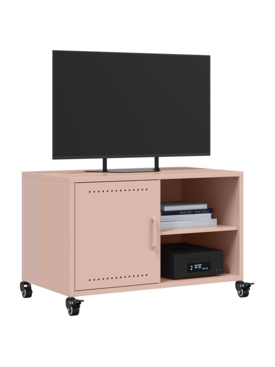 TV-taso pinkki 68x39x43,5 cm teräs