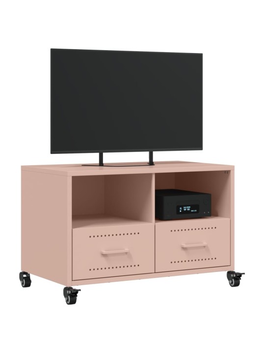 TV-taso pinkki 68x39x43,5 cm teräs