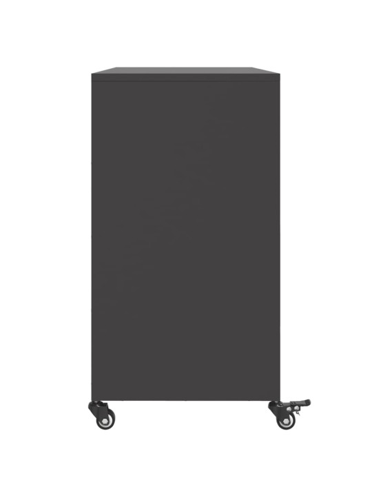 Senkki musta 100,5x39x72 cm teräs