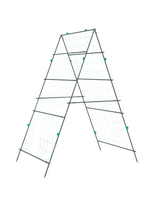 Puutarhasäleikkö köynnöskasveille A-runko 99x90x175,5 cm teräs