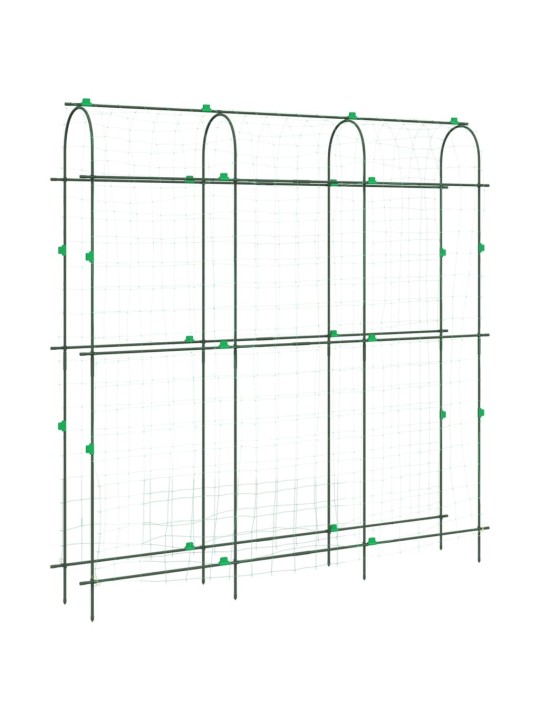 Puutarhasäleikkö köynnöskasveille U-runko 181x31x182,5 cm teräs