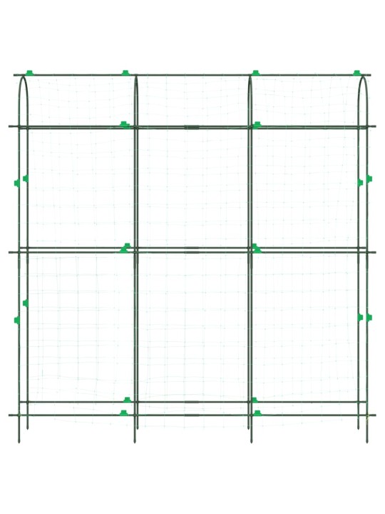 Puutarhasäleikkö köynnöskasveille U-runko 181x31x182,5 cm teräs