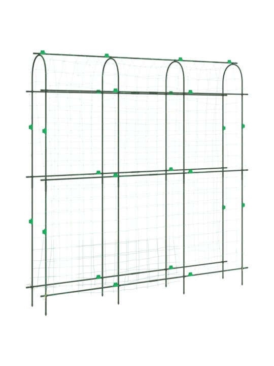 Puutarhasäleikkö köynnöskasveille U-runko 181x31x182,5 cm teräs