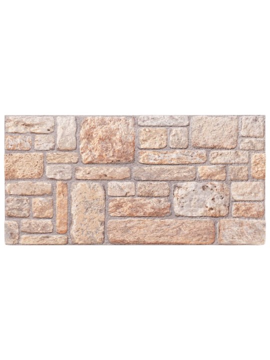 3D-seinäpaneelit 10 kpl ruskea 100x50 cm EPS