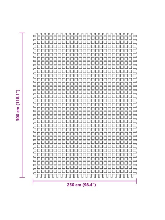 Retkeilymatto antrasiitti 3x2,5 m