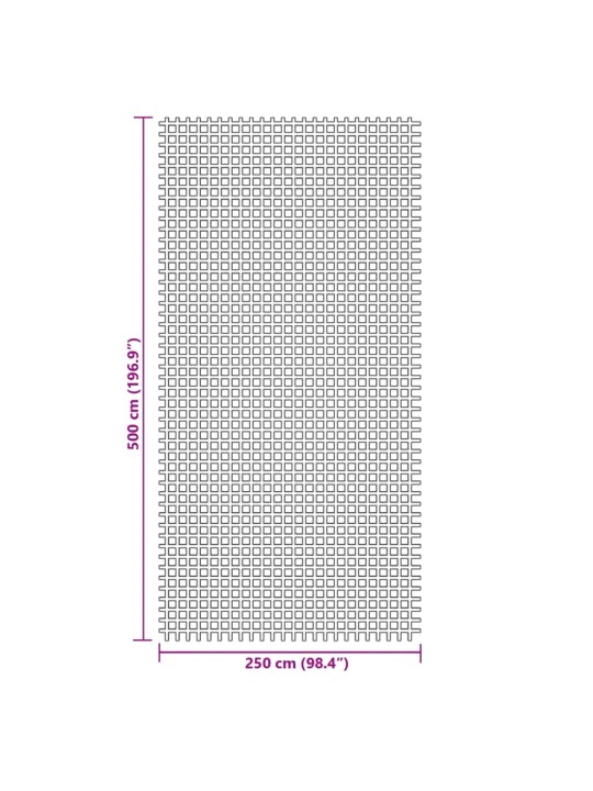 Retkeilymatto antrasiitti 5x2,5 m