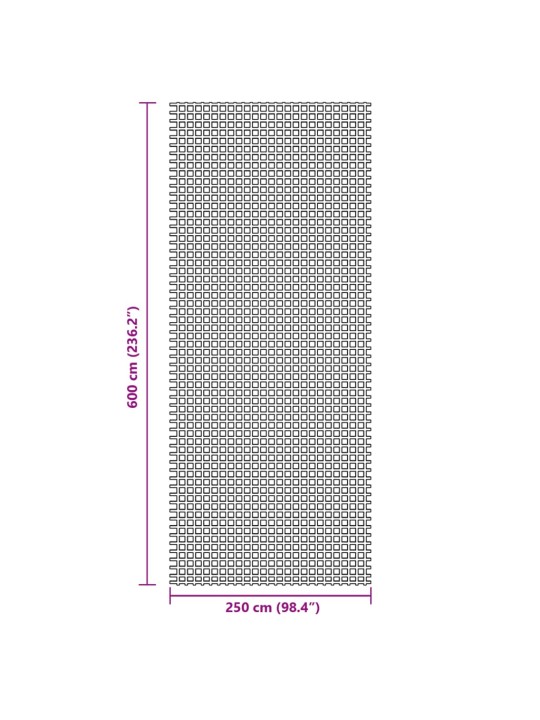 Telttamatto antrasiitti 6x2,5 m