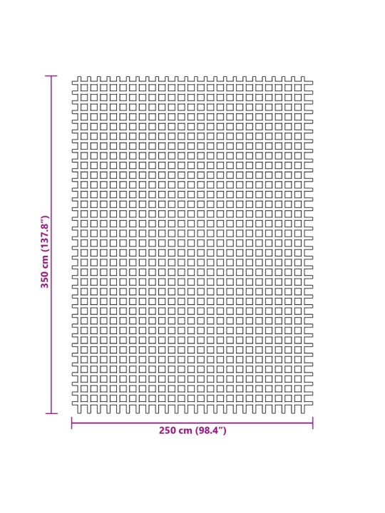 Retkeilymatto sininen 3,5x2,5 m