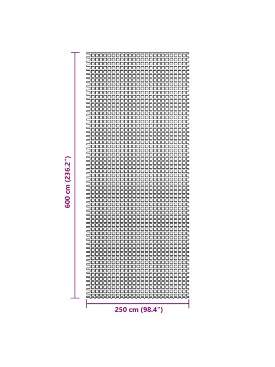 Retkeilymatto sininen 6x2,5 m