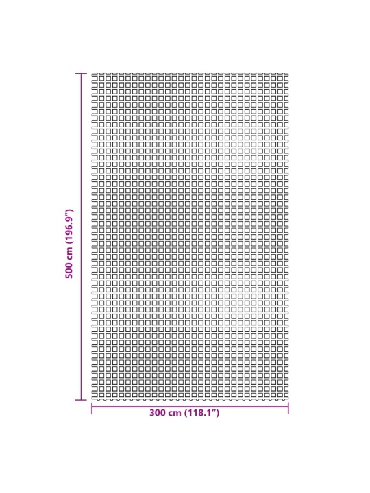 Retkeilymatto sininen 5x3 m