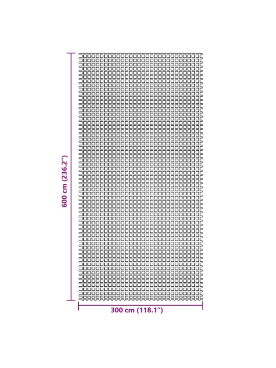 Telttamatto sininen 6x3 m