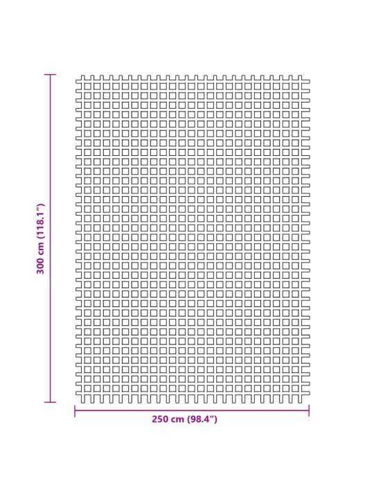 Telttamatto vihreä 3x2,5 m