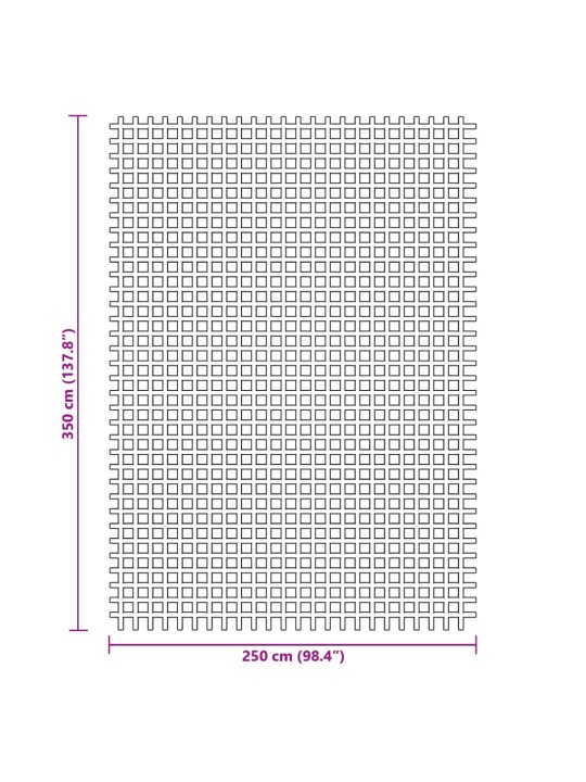 Telttamatto vihreä 3,5x2,5 m