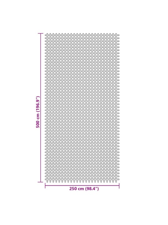 Retkeilymatto vihreä 5x2,5 m