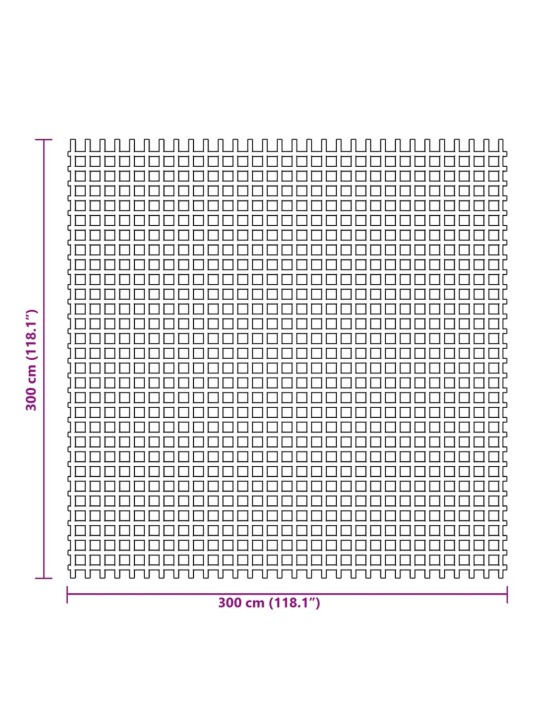 Telttamatto vihreä 3x3 m