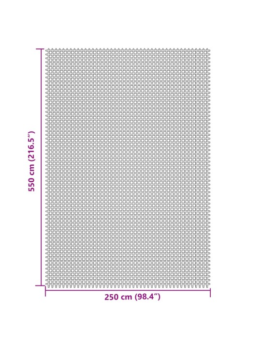 Retkeilymatto vaaleanharmaa 5,5x2,5 m