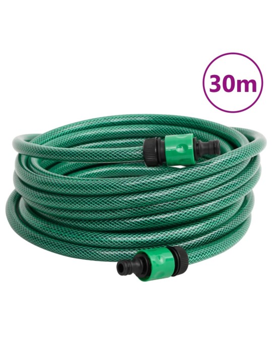 Vapaasti seisova letkukela vihreä 30 m letkulla PVC