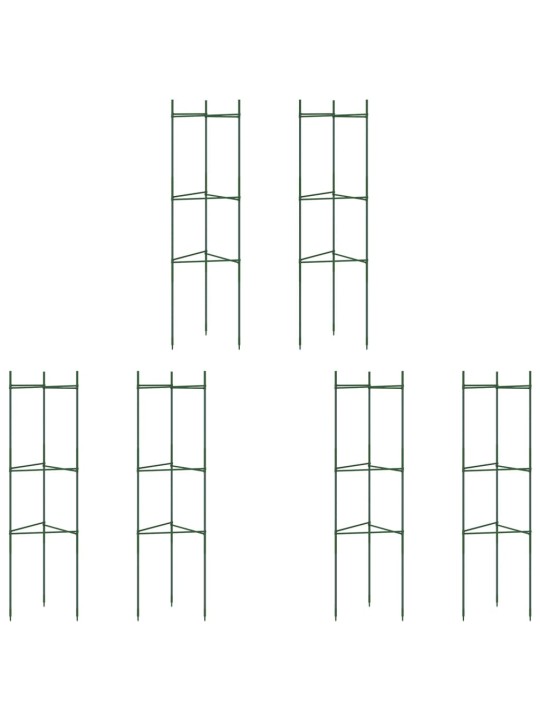 Tomaattihäkki 6 kpl 116 cm teräs ja PP