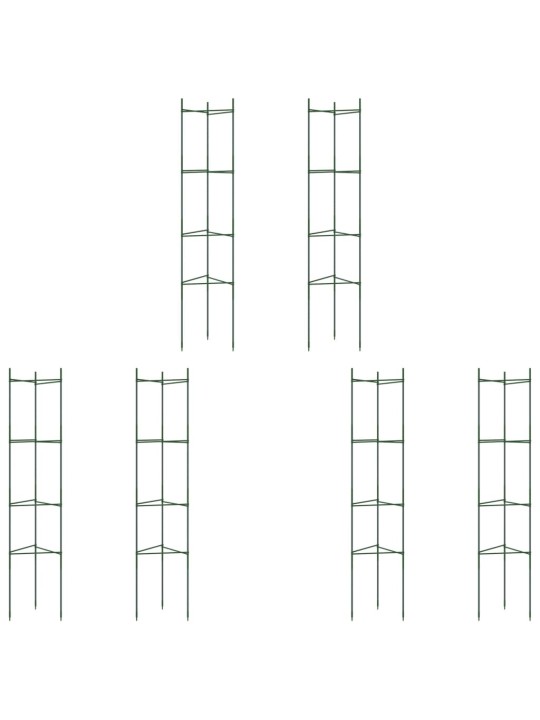 Tomaattihäkki 6 kpl 154 cm teräs ja PP