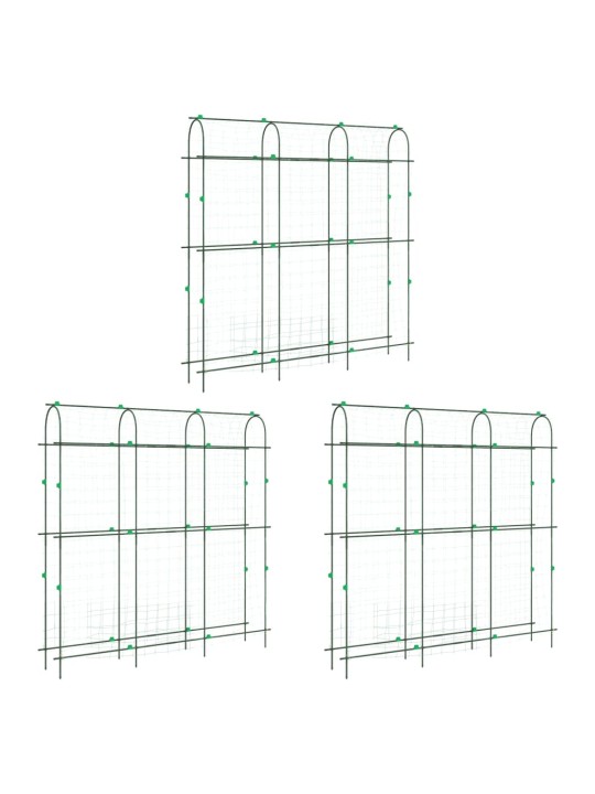Puutarhasäleiköt köynnöskasveille 3 kpl U-runko teräs