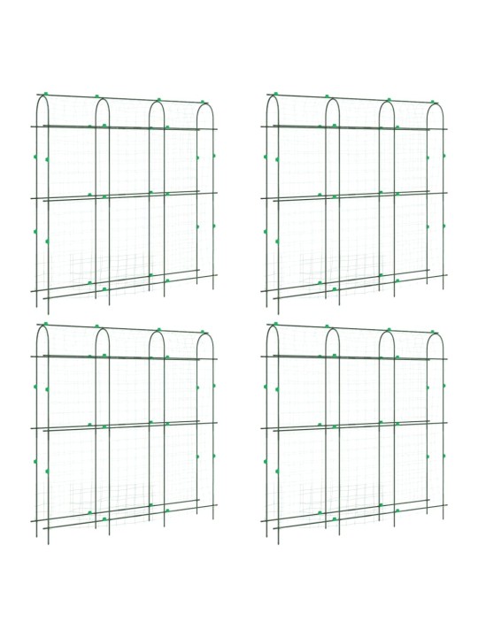 Puutarhasäleiköt köynnöskasveille 4 kpl U-runko teräs