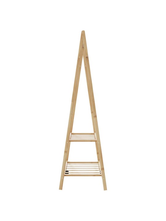 Vaateteline hyllyillä 96x45,5x150,5 cm bambu