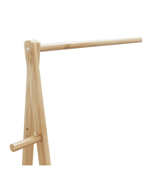 Vaateteline hyllyillä 96x45,5x150,5 cm bambu