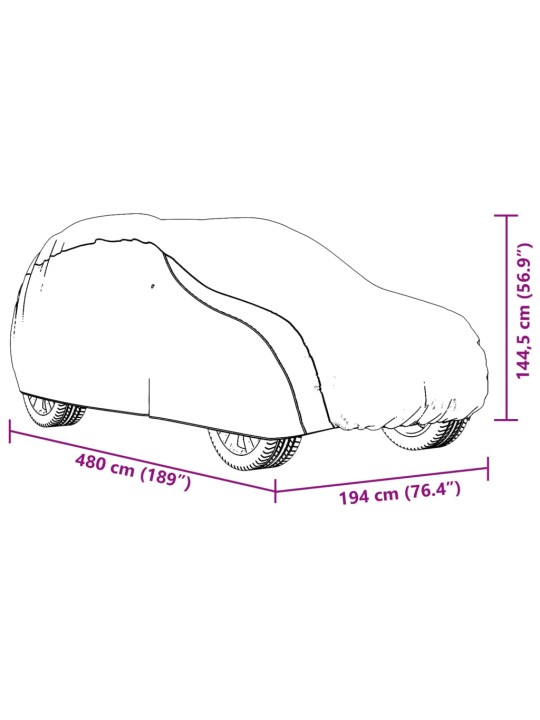 Autopeite katumaasturille solkihihnoilla täysi hopea L