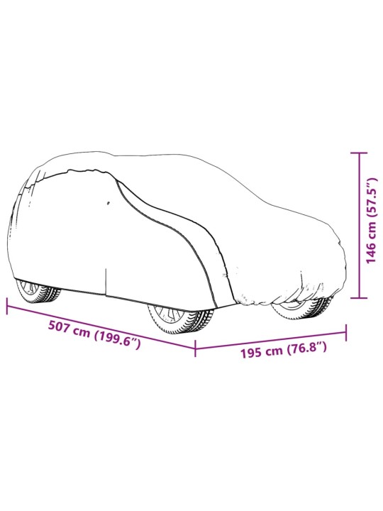 Autopeite katumaasturille solkihihnoilla täysi hopea XL