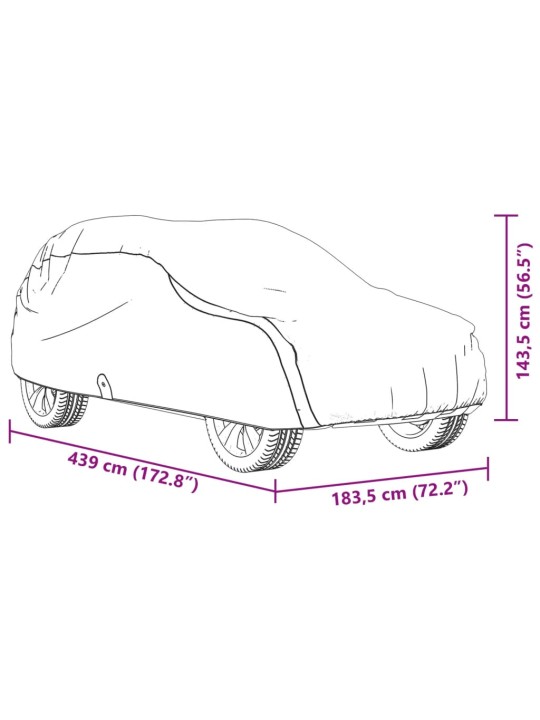 Autopeite katumaasturille harmaa M kuitukangas