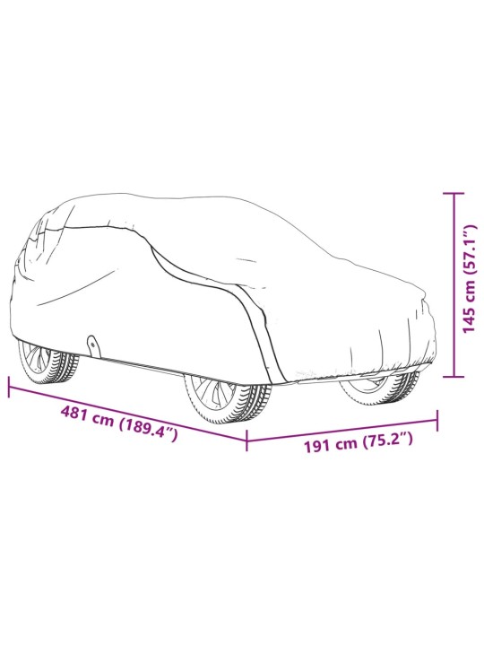 Autopeite katumaasturille harmaa L kuitukangas