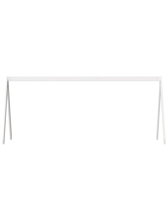Lastensängyn katos valkoinen 209x95,5x88 cm täysi mänty