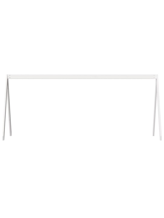 Lastensängyn katos valkoinen 209x85,5x88 cm täysi mänty