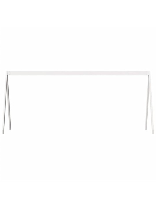 Lastensängyn katos valkoinen 199x95,5x88 cm täysi mänty