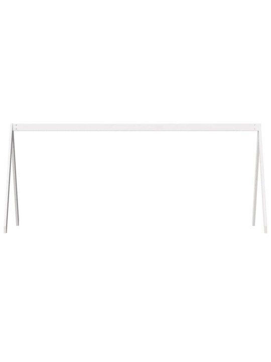 Lastensängyn katos valkoinen 199x80,5x88 cm täysi mänty