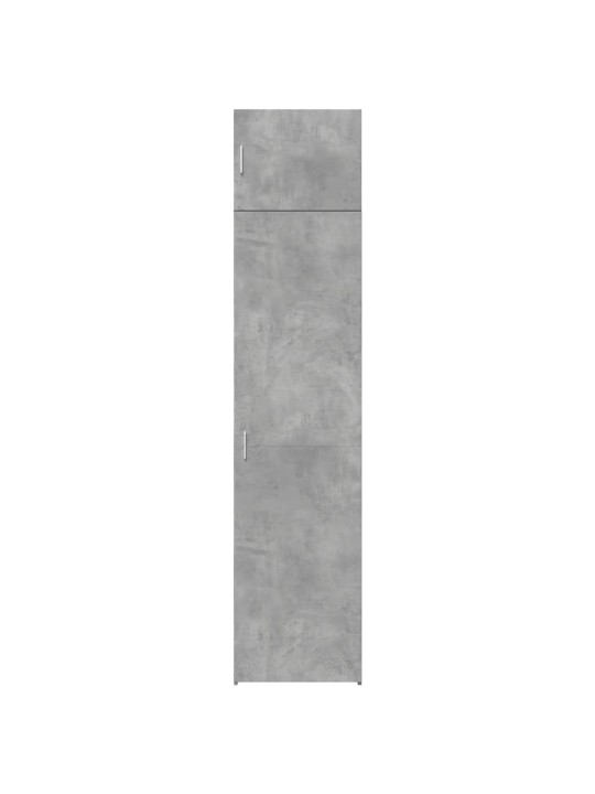 Säilytyskaappi kapea betoninharmaa 50x42,5x225 cm tekninen puu