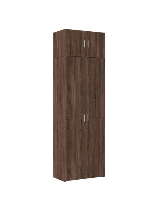 Säilytyskaappi ruskea tammi 70x42,5x225 cm tekninen puu