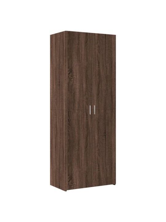 Säilytyskaappi ruskea tammi 70x42,5x225 cm tekninen puu