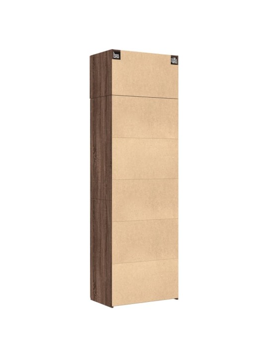Säilytyskaappi ruskea tammi 70x42,5x225 cm tekninen puu