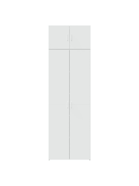 Säilytyskaappi valkoinen 70x42,5x225 cm tekninen puu