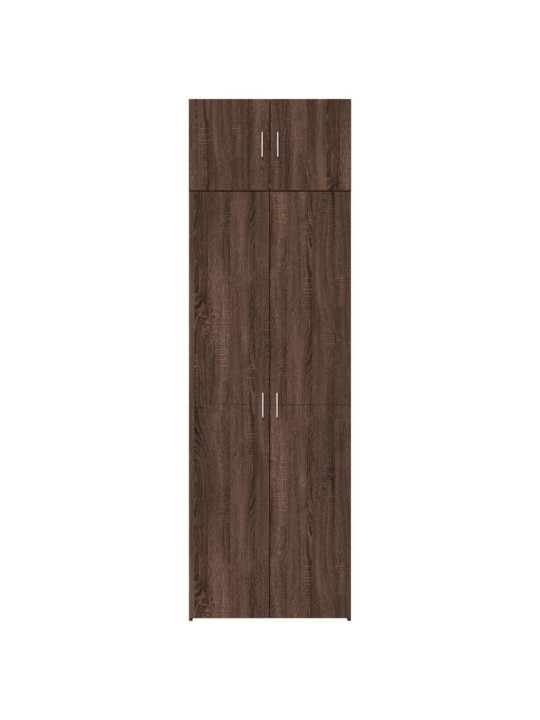 Säilytyskaappi ruskea tammi 70x42,5x225 cm tekninen puu