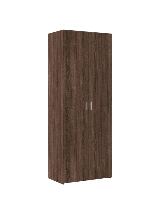 Säilytyskaappi ruskea tammi 70x42,5x225 cm tekninen puu