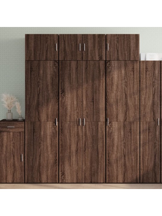 Säilytyskaappi ruskea tammi 70x42,5x225 cm tekninen puu