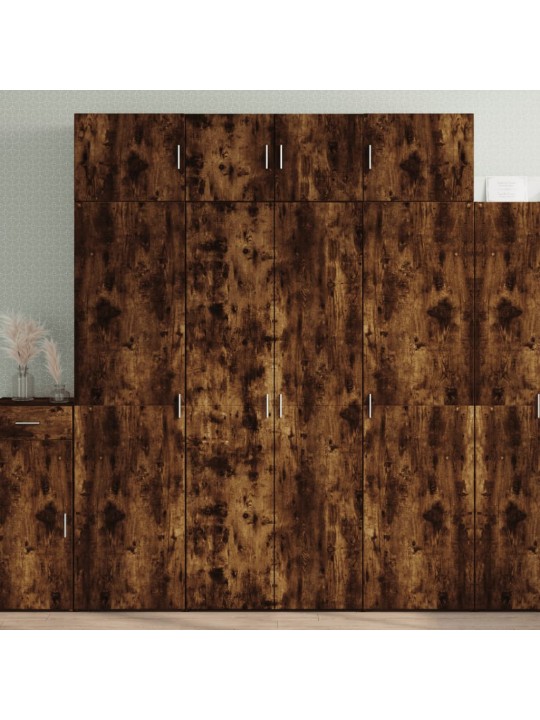 Säilytyskaappi savutammi 80x42,5x225 cm tekninen puu