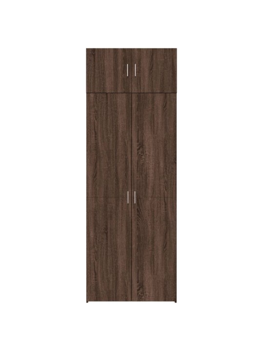 Säilytyskaappi ruskea tammi 80x42,5x225 cm tekninen puu