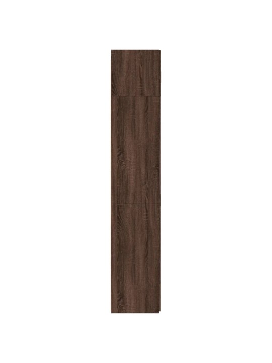 Säilytyskaappi ruskea tammi 80x42,5x225 cm tekninen puu
