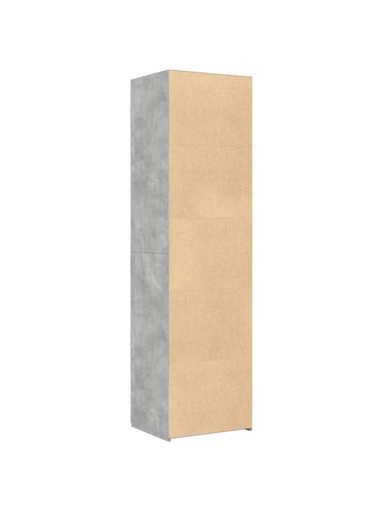Kaappi betoninharmaa 50x42,5x185 cm tekninen puu