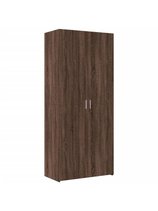 Kaappi ruskea tammi 80x42,5x185 cm tekninen puu