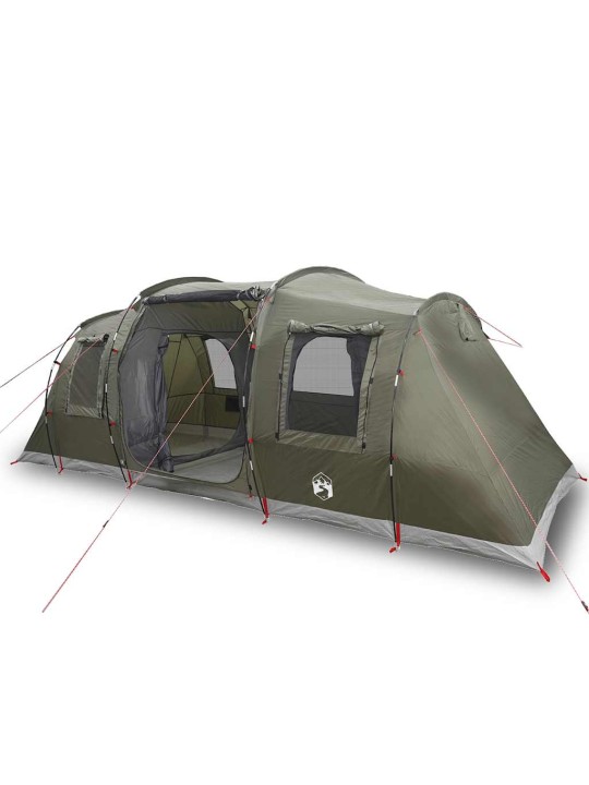 Camping teltta tunneli 4-hengen oliivinvihreä vedenpitävä
